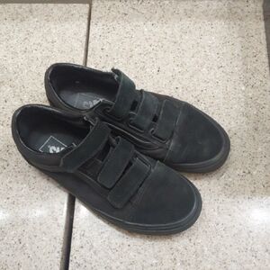 Black Velcro Men's Shoes